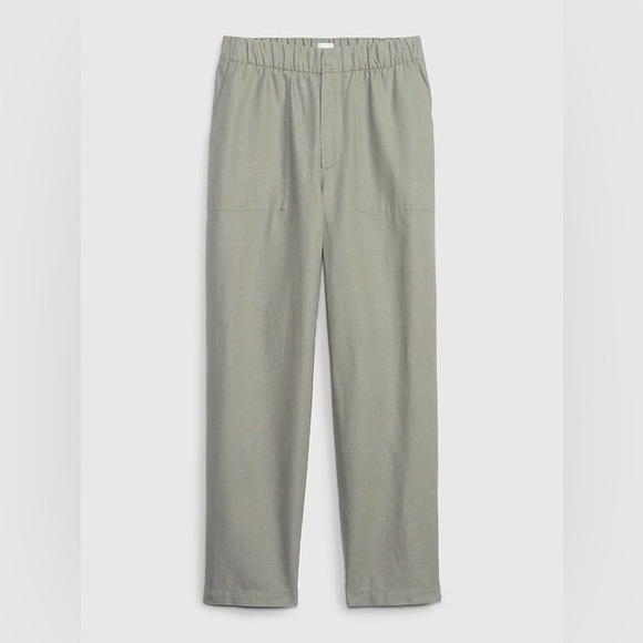 Gap Sage Green Linen Pant (L Petite) - Picture 1 of 8